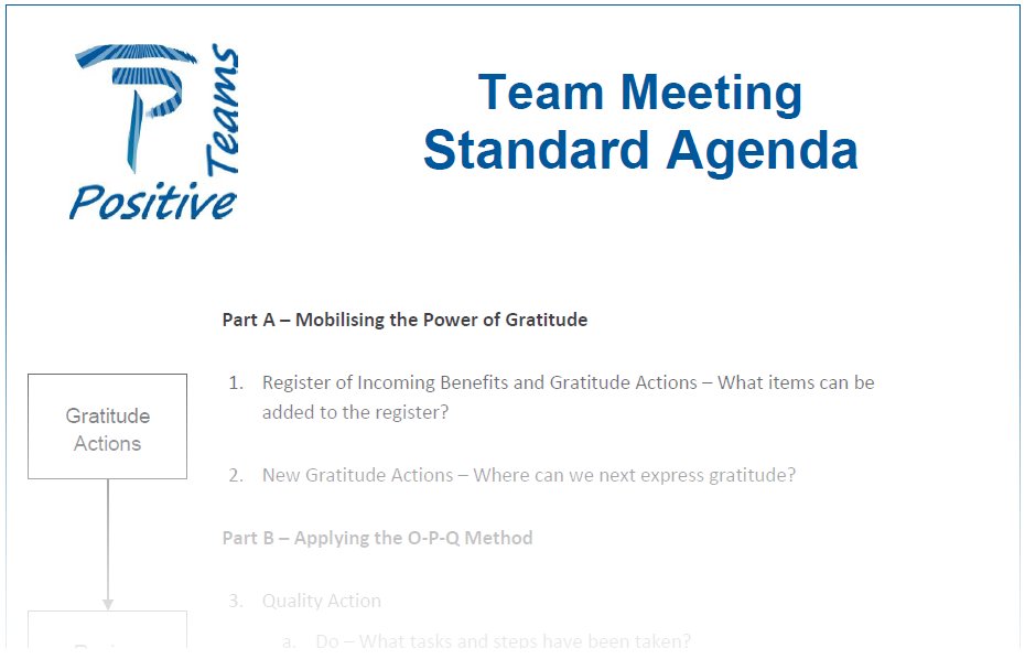 Meeting agenda